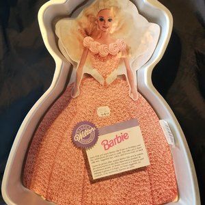 Vintage Wilton 1992 Barbie cake mold #2105-2551. Includes original paper insert.